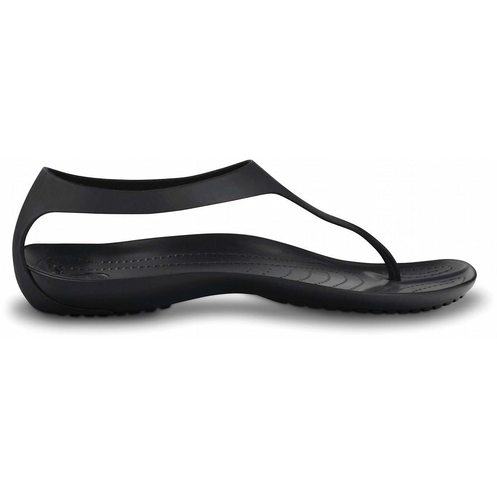 Black Women's Crocs Sexi Flip Flops | NZ 0177XYUF